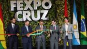 En el inicio de Expocruz: Esta casa es la Bolivia que produce, le dice Frerking al presidente Paz