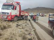 Adulto mayor muere tras ser atropellado por una volqueta en la carretera Potosí-Tarija