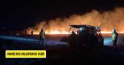 Incendio de pastizales provoca emergencia y moviliza a bomberos en la zona norte cruceña
