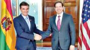 Paz se reunirá con Marco Rubio, mandatarios, empresarios y organismos de financiamiento