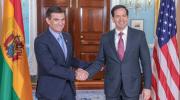 Paz inicia su agenda de reuniones en EEUU con un encuentro con Rubio