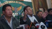 Confederación Nacional de Choferes se declara en emergencia y anuncia ampliado para el martes en Santa Cruz
