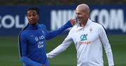 Zinédine Zidane dirige su primer entrenamiento con la selección francesa