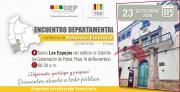 TED Potosí realiza este 23 de septiembre un Encuentro Departamental Rumbo a la Reforma Electoral