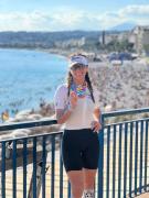 La triatleta boliviana Flavia Castro destaca en el Mundial de IRONMAN 70.3 en Francia
