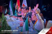 Diputados y Senadores sesionan desde Santa Cruz por la gesta libertaria del departamento