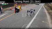 Un robot cuadrúpedo corre la maratón, con una sola batería, en 4 horas y 19 minutos