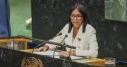 “En Venezuela habrá elecciones”, señala en la ONU la presidenta Delcy Rodríguez