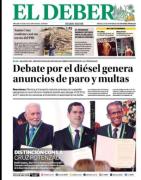 Portadas de los periódicos de Bolivia del miércoles 23 de septiembre del 2026