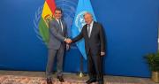 Rodrigo Paz brinda su discurso este jueves en la Asamblea General de la ONU