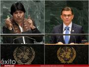 Evo cuestiona a Paz por llevar la crisis interna de Bolivia a la ONU y habla de una posible intervención de EEUU