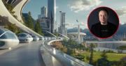 Elon Musk comparte un video del futuro que imagina: robots, ciudades espaciales y un Hyperloop