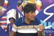 Evo responde a quienes lo quieren como candidato: “No es momento” y pide enfocarse en “salvar Bolivia”