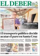 Portadas de los periódicos de Bolivia del lunes 28 de septiembre del 2026