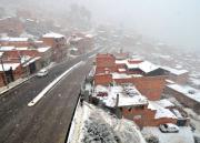 Rige alerta naranja por descenso de temperaturas y nevadas en varios departamentos del país