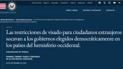 Gobierno boliviano envió solicitud de información a EEUU sobre el caso de las visas