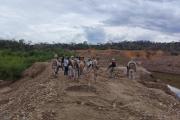 En intervención conjunta contra la minería ilegal desmantelan campamento en el río Beni