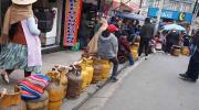 Escasea el GLP en tiendas de barrio de la ciudad de La Paz