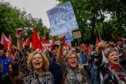 El clamor por una huelga general marca en Madrid la manifestación por la vivienda