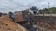 Identifican al conductor que murió calcinado tras la explosión de una cisterna en Yapacaní