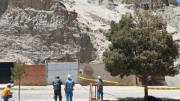 Alcaldía de La Paz dice que caída de tierra en Achumani fue por cambio de temperatura y descarta riesgo