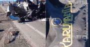 El grupo Karumanta sufre fatal accidente en la ruta a Oruro y el minibús queda reducido a chatarra