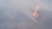 Incendio forestal permanece activo en la reserva de Sama