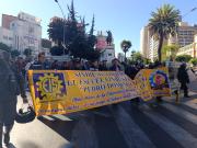 Magisterio Urbano marcha en La Paz en contra de ley de transferencia de institutos técnicos a gobernaciones