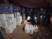 La ANH encontró 13.000 litros de gasolina acopiados en una vivienda