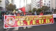 Magisterio urbano anuncia movilizaciones y un paro nacional para el viernes 23 de octubre