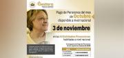 JUBILADOS COBRARÁN LA PENSIÓN DE OCTUBRE DESDE EL 3 DE NOVIEMBRE