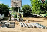 Puerto Quijarro: hallan más de media tonelada de droga oculta en estructuras metálicas