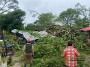 Vientos huracanados y granizo golpean a dos comunidades de Vallegrande