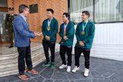 Presidente Paz se reúne con Conrrado Moscoso y plantea fortalecer el respaldo al deporte boliviano