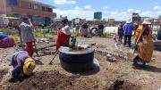 Jóvenes y niños de El Alto reciben una educación interactiva frente al cambio climático
