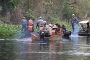 Autoridades de la Gobernación inspeccionan río San Julián ante temor por inundaciones
