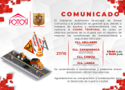 Cuatro calles del centro potosino serán cerradas este martes 27 de octubre