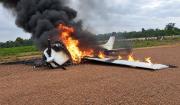 Brasil interceptó aeronave procedente de Bolivia; el piloto le prendió fuego y huyó