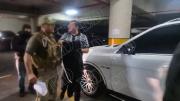 De esta forma Jhonny Fernández llegó al Palacio de Justicia para su audiencia cautelar