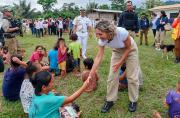 Primera Dama donación a comunidad Esse Ejja: “estamos aquí para lo que puedan necesitar”