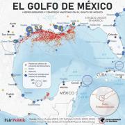 Mapa de la geopolítica del golfo de México