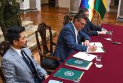 Paz promulga ley de crédito de $us 30,2 millones del BID para cambiar luminarias en ocho municipios