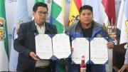 Gobernación y Alcaldía de Colomi firman convenio para prevenir inundaciones