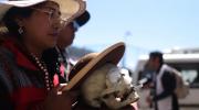 Amautas desfilan con ñatitas en la previa a Todos Santos en La Paz