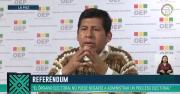 Referéndum: El Órgano Electoral está en la obligación de administrar todo proceso electoral