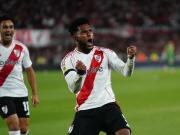 Miguel Borja, otro refuerzo de River que se ganó la confianza de Gallardo con sacrificio y goles, y ahora quieren renovarle su contrato