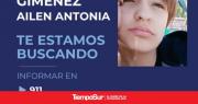 Se solicita colaboración para dar con el paradero de Ailén Antonia Giménez
