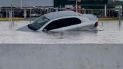 Calles inundadas y autos que parecían botes: las postales del agua en Mendoza este lunes