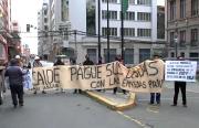 Empresas exigen a la Alcaldía de La Paz el pago de una deuda millonaria y bloquean