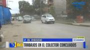 Concluyen trabajos del colector en la avenida Ayacucho en Cochabamba